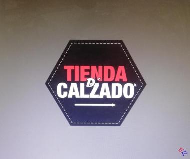 Cartel TIENDA DE CALZADO especial para negocios a 2 caras 