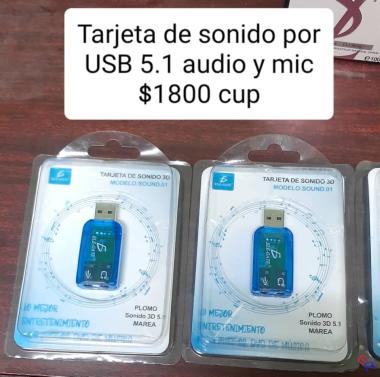 Tarjeta de sonido por USB