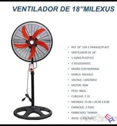 Se vende Ventilador Milexus 18